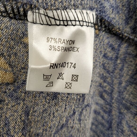 NWT REBORN Womens Brown Floral Midi Dress Sz Large 3/4 Sleeve Bloomcore Fall - Picture 5 of 11